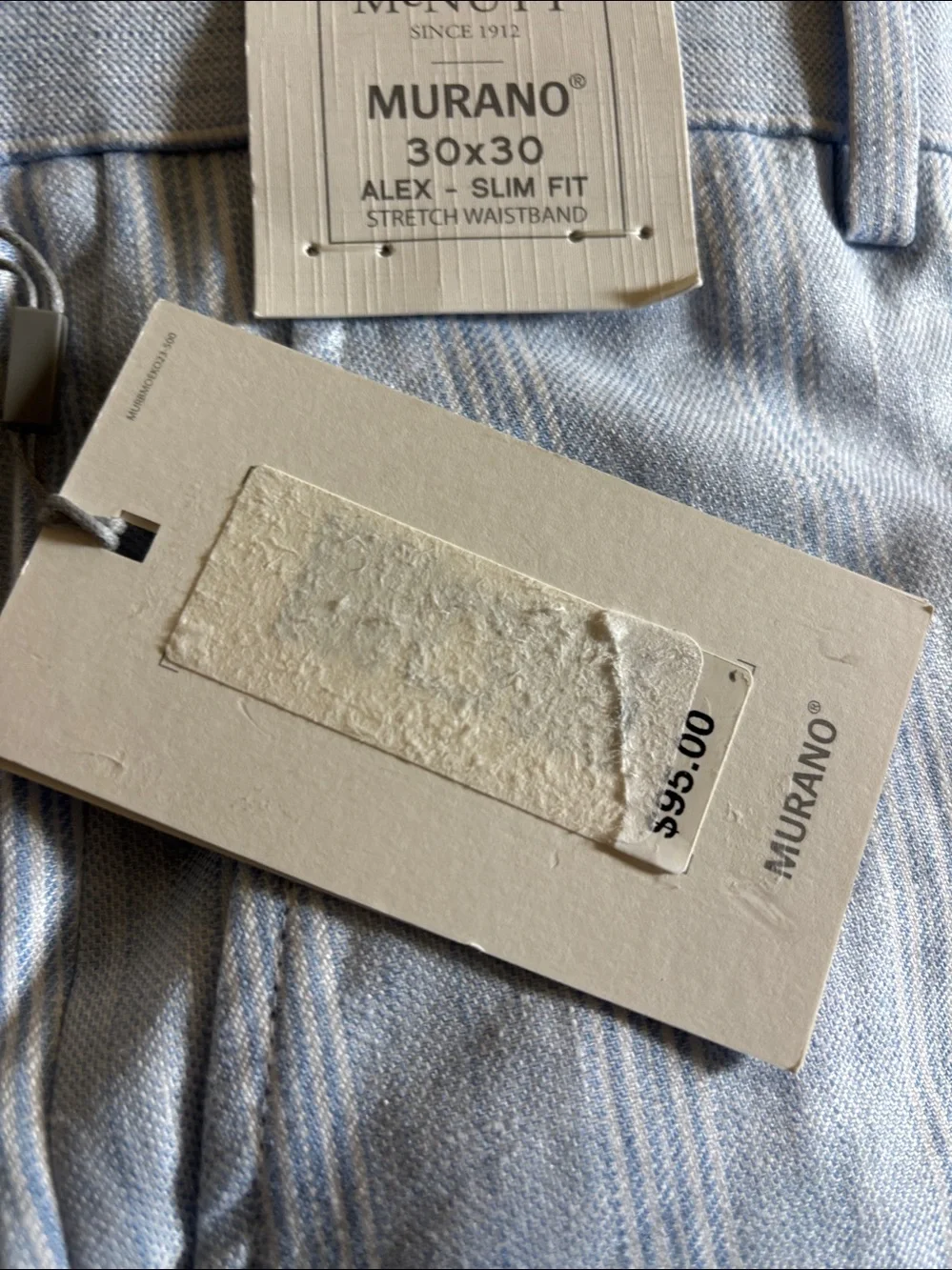 Murano Men Pants Trio in Light Blue, Slate Blue, and Beige